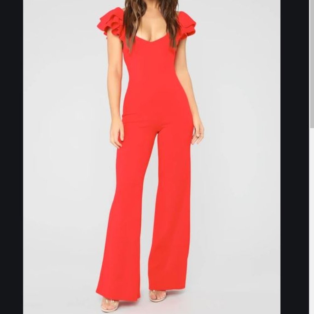 Fashionova Coral Jumpsuit